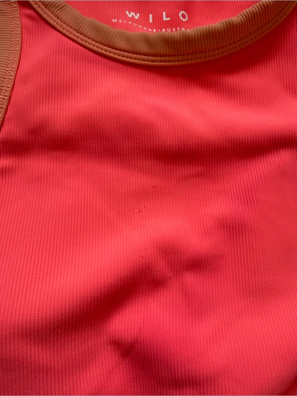Wilo The Label Ribbed Sports Bra Leggings Set Pink Peach Size Small